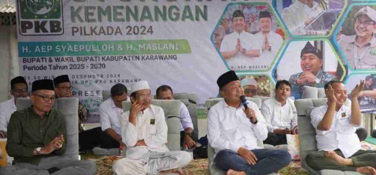 PKB Karawang Gelar Syukuran Kemenangan H. Aep dan H. Maslani