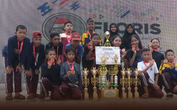 SDN Palumbonsari IV Karawang Borong Juara Festival Baris Berbaris