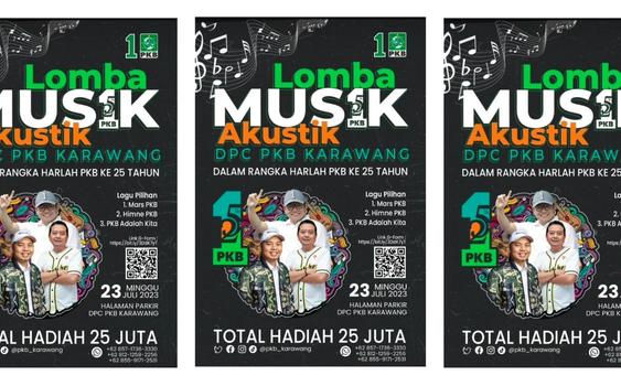 Peringati Harlah ke-25, PKB Karawang Gelar Lomba Musik Akustik dan Doa Bersama