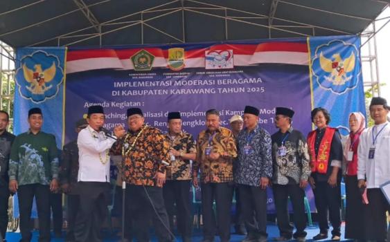 Kemenag Karawang Resmikan Kampung Moderasi Beragama di Rengasdengklok, Total 7 KMB Sudah Diluncurkan