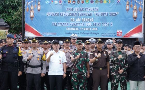 Amankan Mudik 2026, 1.756 Personel Gabungan Siaga di Operasi Ketupat Lodaya Karawang