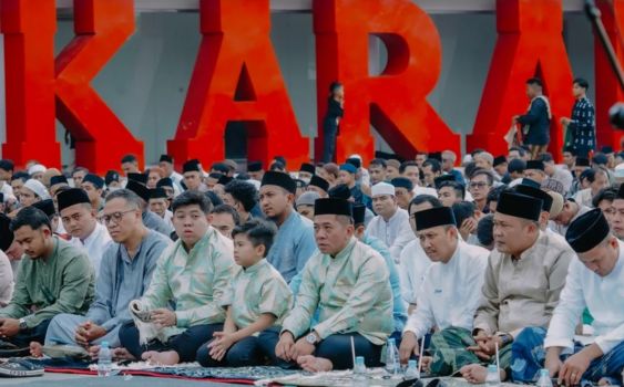 Shalat Idulfitri 1447 H di Karangpawitan, Bupati Aep Paparkan 10 Program Strategis Karawang 2026